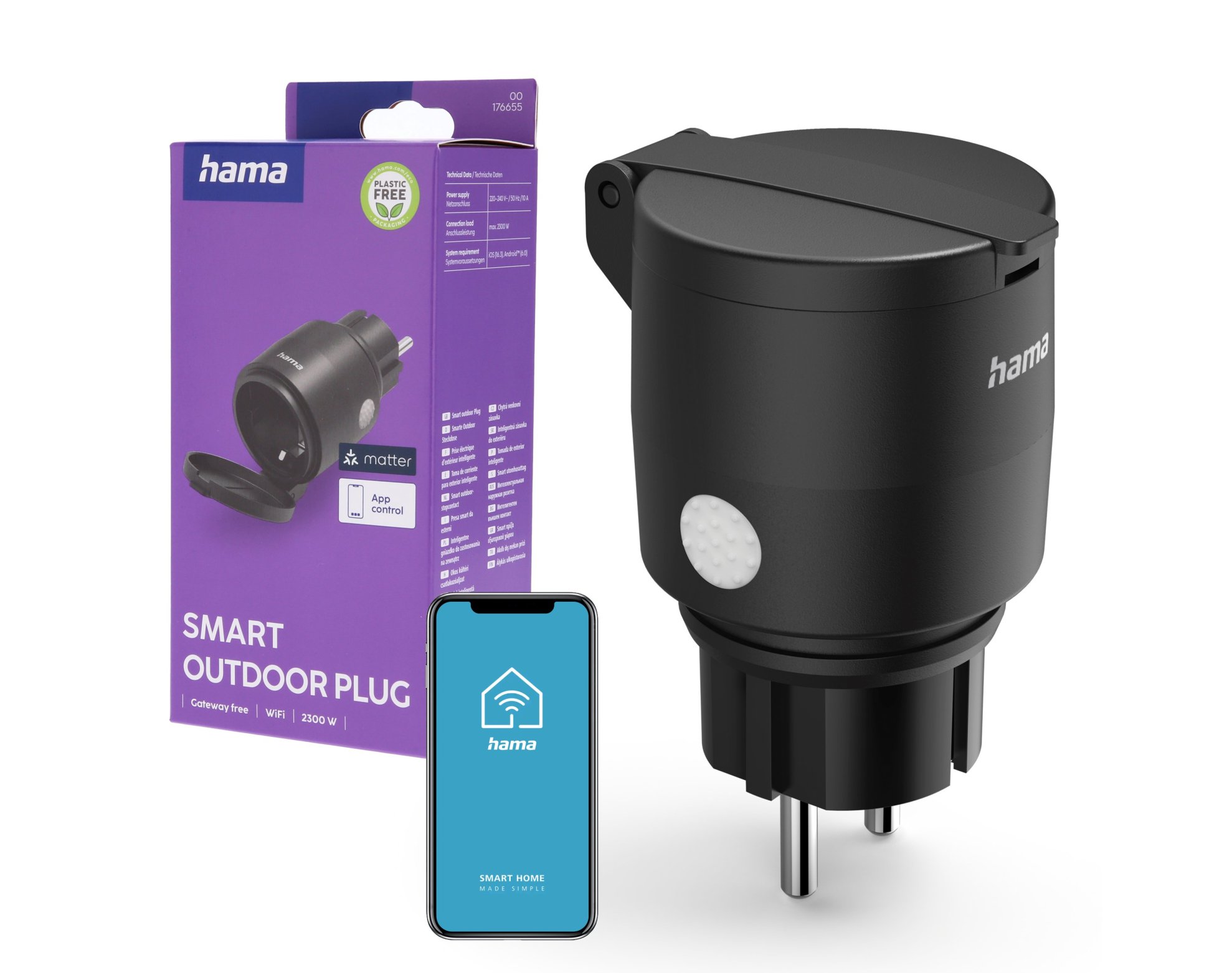 Hama Gniazdo Elektryczne WiFi Zewnętrzne 2300W IP44 Matter recenzja