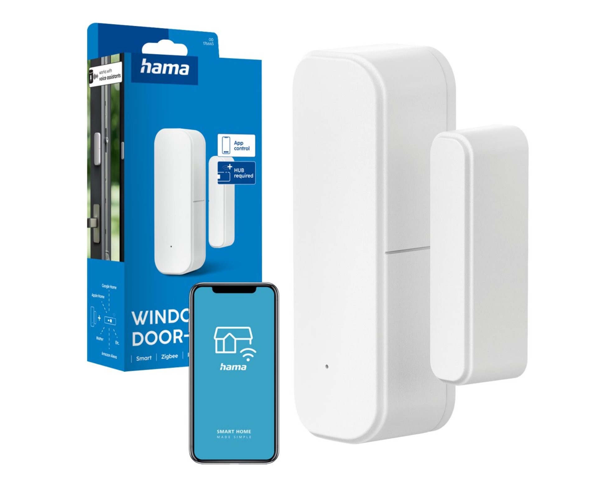 Hama inteligentny czujnik otwarcia drzwi i okna ZIGBEE smart alarm wifi