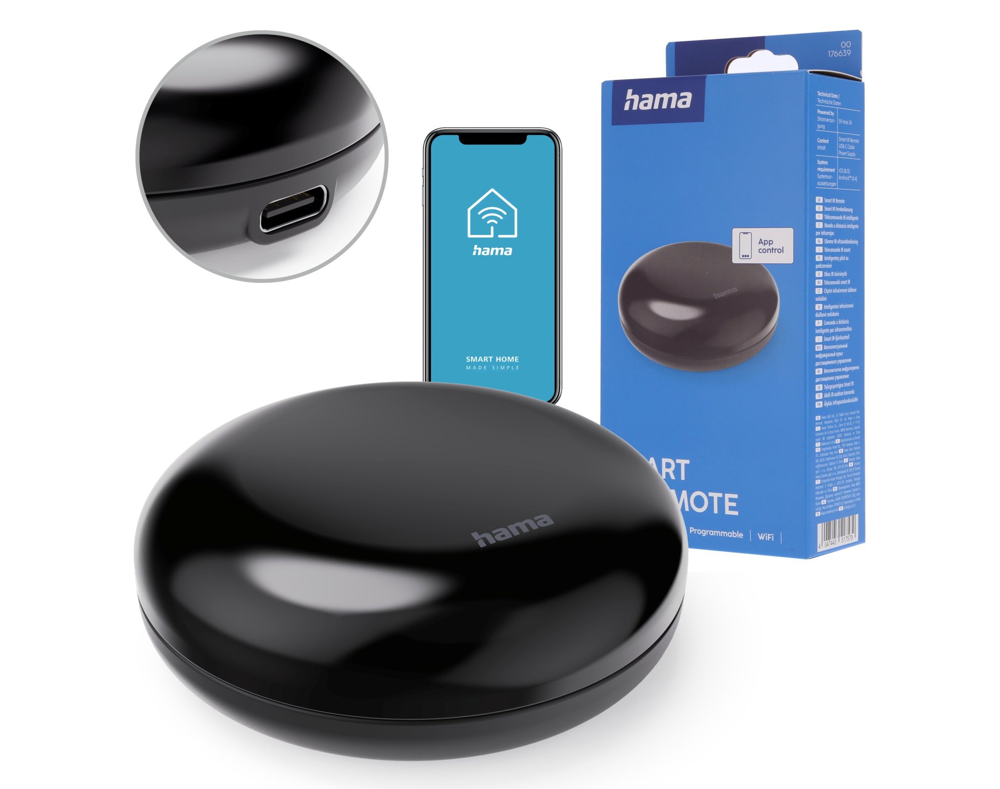 Hama uniwersalny pilot smart WIFI sterowany aplikacją do TV KLIMY RADIA IR
