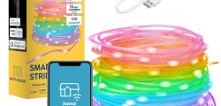 Hama łańcuch świetlny LED WiFi RGBIC IP65 10 m