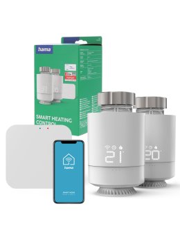 Hama zestaw 2X głowica termostatyczna WIFI SMART + przekaźnik mostek bramka