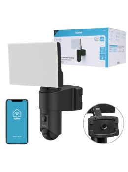 Kamera WiFi Hama z reflektorem, lampą LED, czujnikiem ruchu i noktowizorem FULL HD