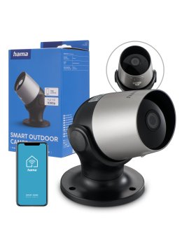 Kamera zewnętrzna WiFi Hama z czujnikiem ruchu i noktowizorem Full HD 1080p