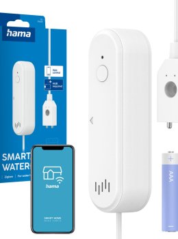 Hama czujnik zalania wycieku wody smart WIFI ZIGBEE alarm 80 dB aplikacja