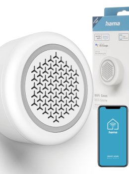 Hama Inteligentna Syrena Alarmowa 105 dB WiFi Smart Home