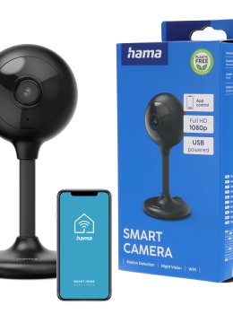 Hama KAMERA WEWNĘTRZNA WIFI Z CZUJNIKIEM RUCHU I NOKTOWIZOREM 1080p FULL HD