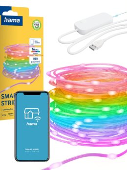 Hama łańcuch świetlny LED WiFi RGBIC IP65 10 m