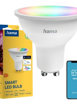 Inteligentna Żarówka LED GU10 RGBTW Hama WiFi Smart Home Matter