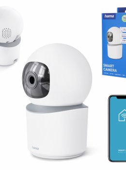 Kamera wewnętrzna obrotowa smart Hama Wi-Fi Full HD