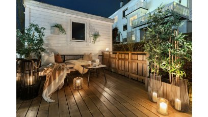 Smart Home na balkonie i tarasie. Jak zaplanować oświetlenie, gniazdka i ochronę?