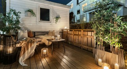 Smart Home na balkonie i tarasie. Jak zaplanować oświetlenie, gniazdka i ochronę?